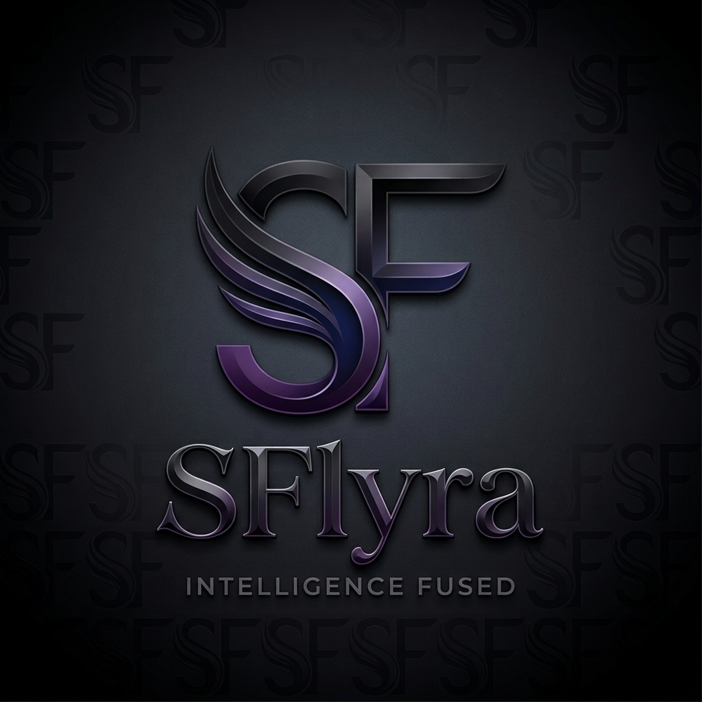 SFlyra Labs — winged SF monogram